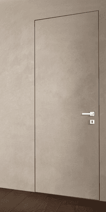 Primed Door Plastering Double Frameless Belldinni Modern Interior Door - 1