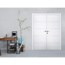 PALLADIO 4H BLACK BIANCO NOBLE DOUBLE DOORS BELLDINNI MODERN INTERIOR DOOR - 4