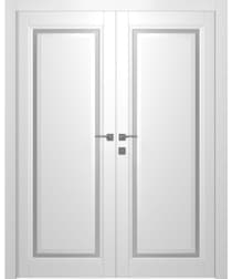AURUM 1 VETRO POLAR WHITE CLOSET BELLDINNI MODERN INTERIOR DOOR - 1