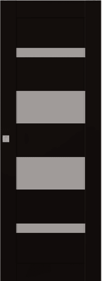 MIRELLA VETRO BLACK MATTE MAGIC BELLDINNI MODERN INTERIOR DOOR - 1