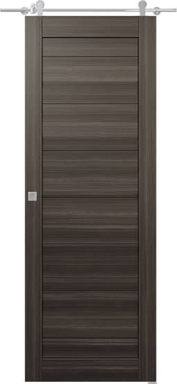 ERMI GRAY OAK DOUBLE BARN BELLDINNI MODERN INTERIOR DOOR - 1