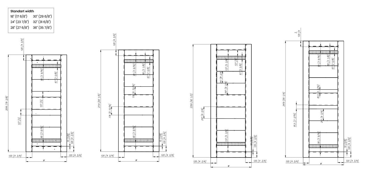 IMMA VETRO BIANCO NOBLE DOUBLE MAGIC BELLDINNI MODERN INTERIOR DOOR - 4