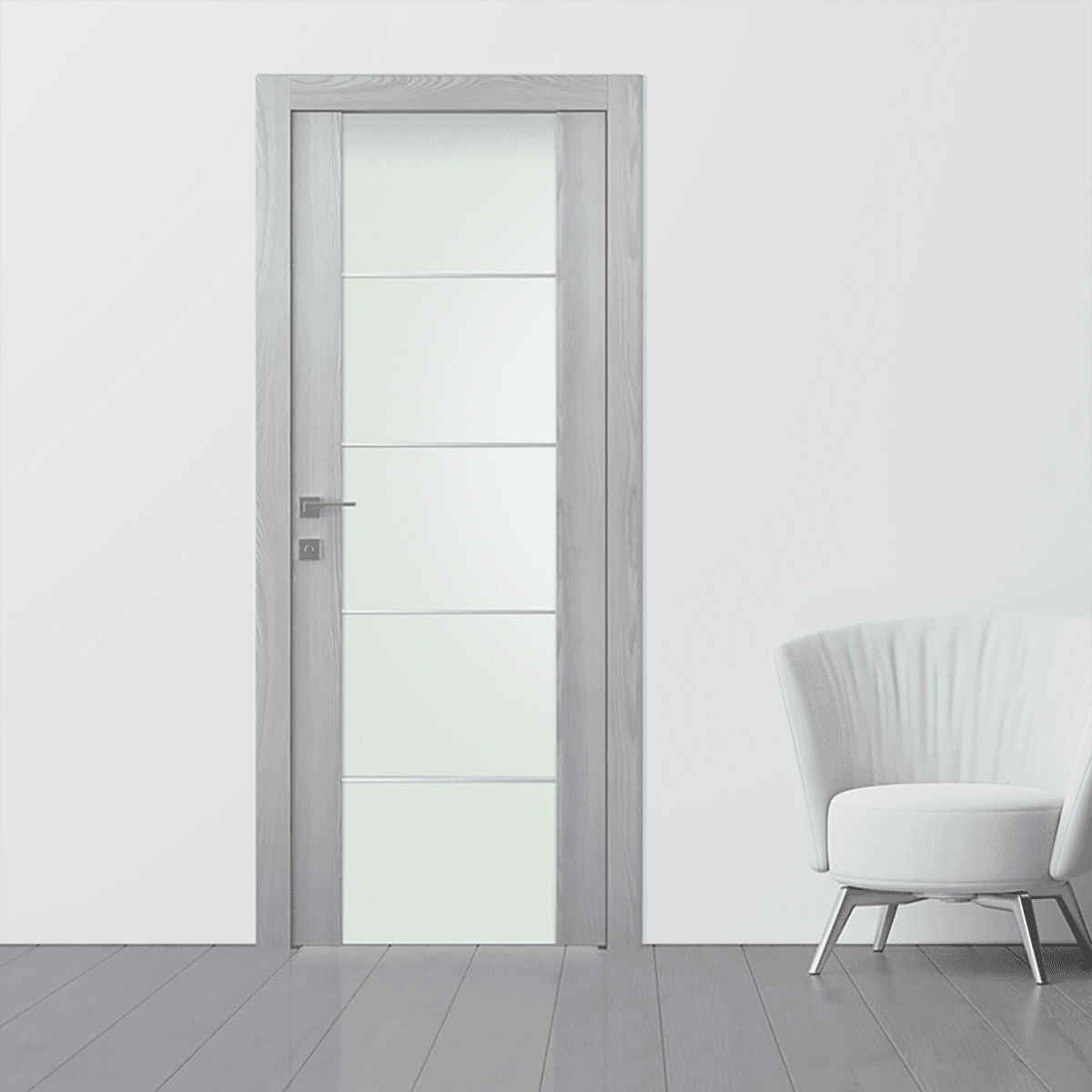 AVON 202 4H VETRO RIBEIRA ASH BARN BELLDINNI MODERN INTERIOR DOOR - 4