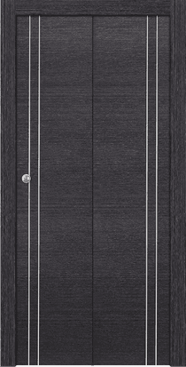 AVANTI 2V BLACK APRICOT DOUBLE BI-FOLD BELLDINNI MODERN INTERIOR DOOR - 1