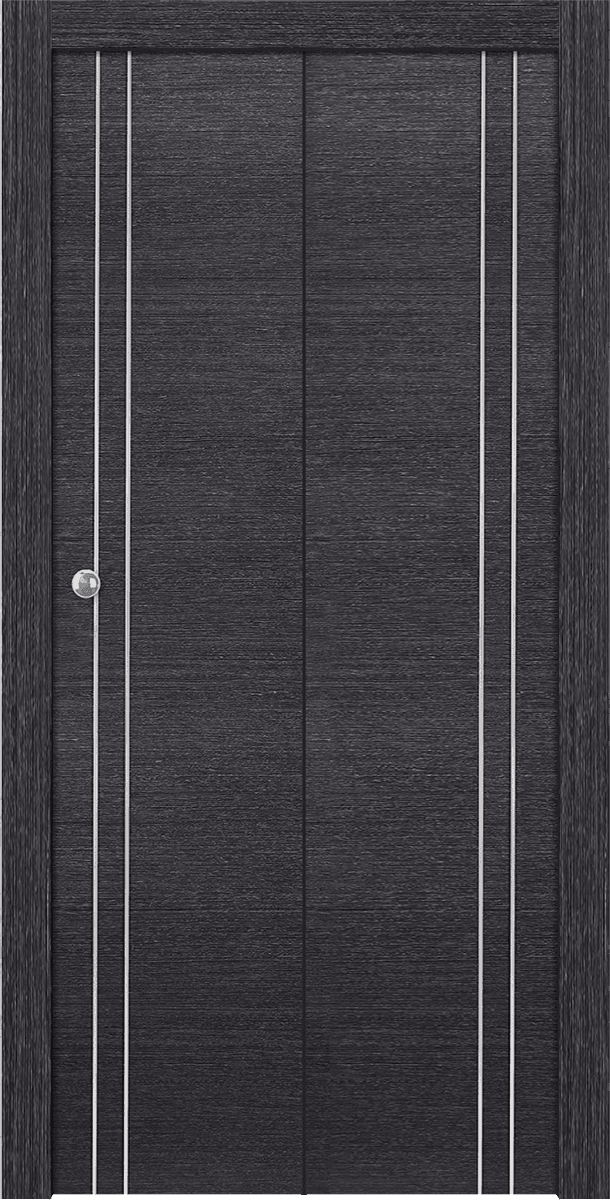 AVANTI 2V BLACK APRICOT DOUBLE BI-FOLD BELLDINNI MODERN INTERIOR DOOR - 1