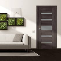 AVON 07-05 VETRO VERALINGA OAK BYPASS BELLDINNI MODERN INTERIOR DOOR - 2