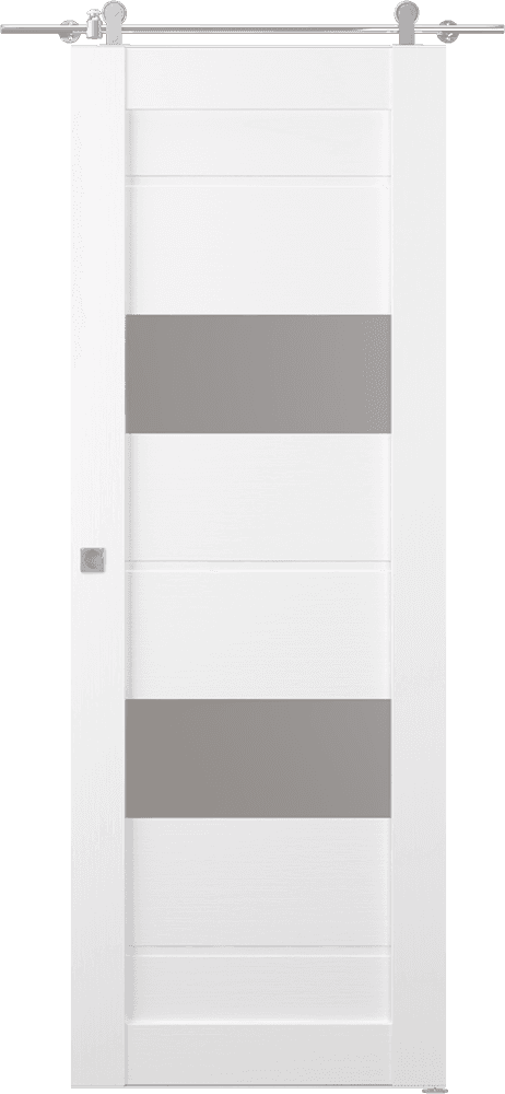 VITA VETRO BIANCO NOBLE BARN BELLDINNI MODERN INTERIOR DOOR - 1