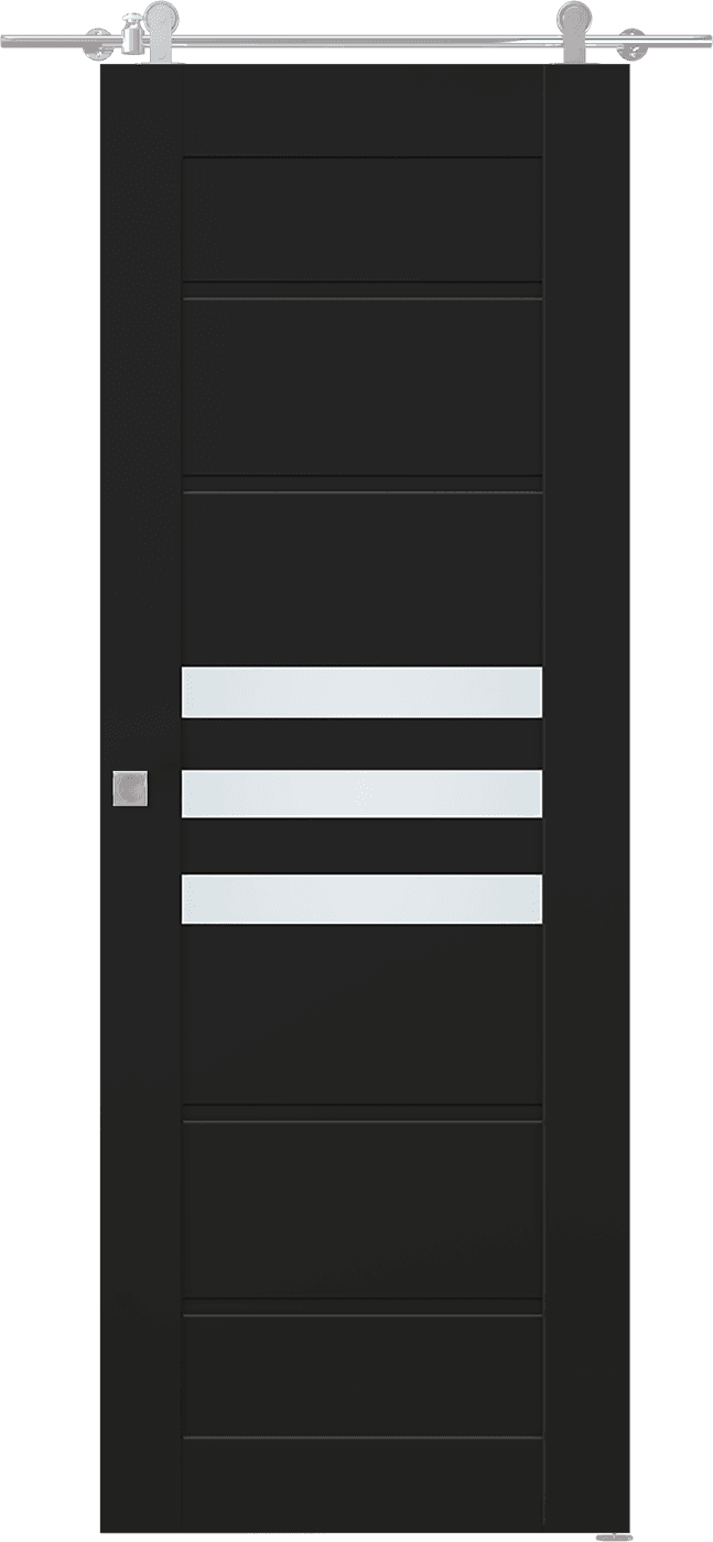 DOME VETRO BLACK MATTE BARN BELLDINNI MODERN INTERIOR DOOR - 1