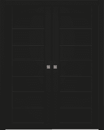 ALDA BLACK MATTE DOUBLE POCKET BELLDINNI MODERN INTERIOR DOOR - 1