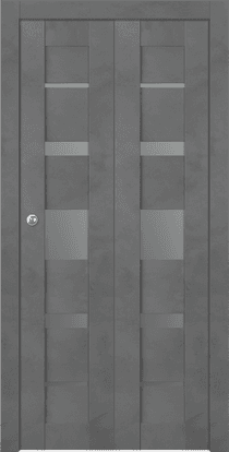 AVON 07-03 VETRO DARK URBAN BI-FOLD BELLDINNI MODERN INTERIOR DOOR - 1