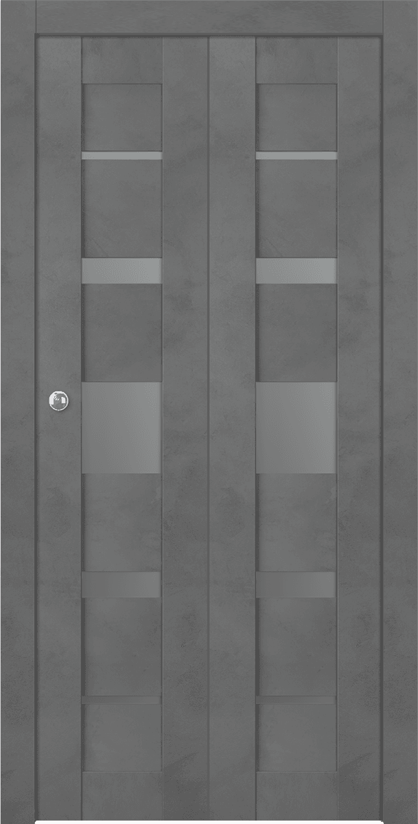 AVON 07-03 VETRO DARK URBAN BI-FOLD BELLDINNI MODERN INTERIOR DOOR - 1