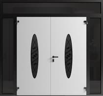 Double metal-aluminum modern exterior door Ronex 1277 8ft - 7