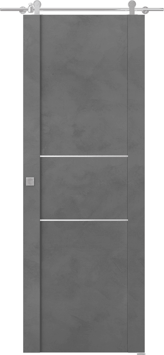 AVON 01 2H DARK URBAN BARN BELLDINNI MODERN INTERIOR DOOR - 1