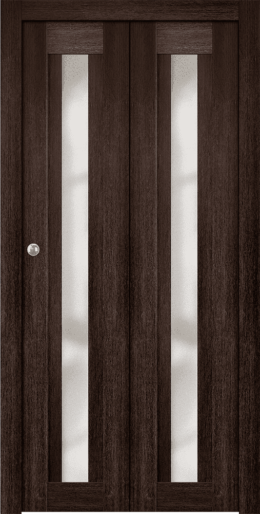 AVON 101 VETRO VERALINGA OAK BI-FOLD DOORS BELLDINNI MODERN INTERIOR DOOR - 1