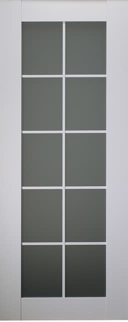 SMART PRO 10 LITE VETRO POLAR WHITE SLAB BELLDINNI MODERN INTERIOR DOOR - 1