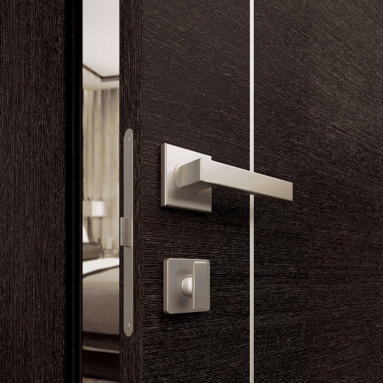 AVANTI 2U BLACK APRICOT SWING BELLDINNI MODERN INTERIOR DOOR - 5