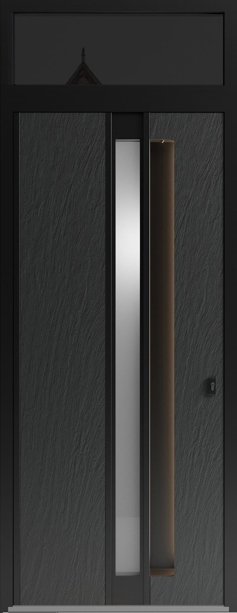 Modern steel exterior aluminum door Hiddex 0155 - 4