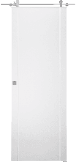 SMART PRO 2U POLAR WHITE DOUBLE BARN BELLDINNI MODERN INTERIOR DOOR - 1