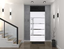 Single Modern Steel Exterior Door Deux 1105 Black 8ft - 9