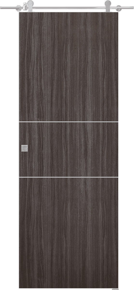 PALLADIO 2H GRAY OAK DOUBLE BARN BELLDINNI MODERN INTERIOR DOOR - 1