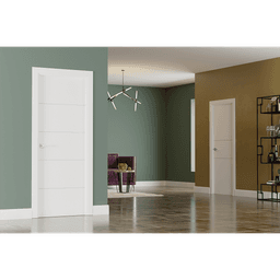 PALLADIO 4H BLACK BIANCO NOBLE SWING DOORS BELLDINNI MODERN INTERIOR DOOR - 4