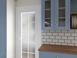 SMART PRO 10 LITE VETRO POLAR WHITE BARN BELLDINNI MODERN INTERIOR DOOR - 2