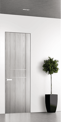 AVON 01 2HN RIBEIRA ASH DOUBLE INVISIBLE METAL FRAME BELLDINNI MODERN INTERIOR DOOR - 1