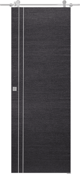 AVANTI 2V BLACK APRICOT DOUBLE BARN BELLDINNI MODERN INTERIOR DOOR - 1