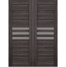 DOME VETRO GRAY OAK BYPASS BELLDINNI MODERN INTERIOR DOOR - 2