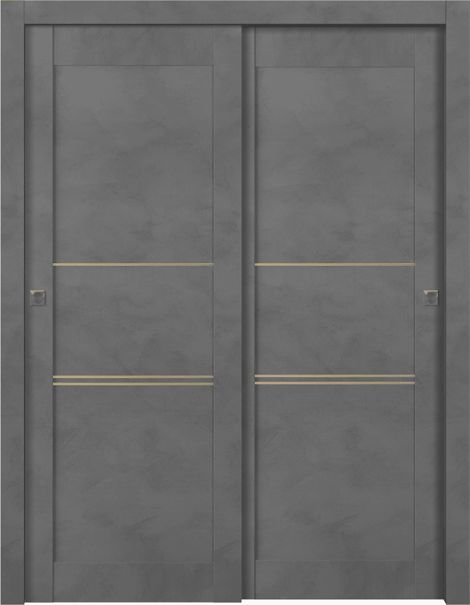 AVON 07 3H GOLD DARK URBAN BYPASS BELLDINNI MODERN INTERIOR DOOR - 1