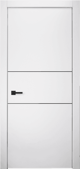 OPTIMA 2H BLACK SNOW WHITE SWING DOORS BELLDINNI MODERN INTERIOR DOOR - 1