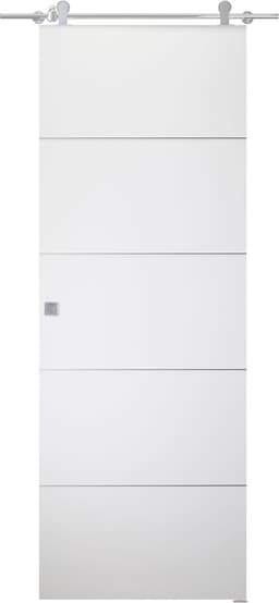 PALLADIO 4H BIANCO NOBLE BARN BELLDINNI MODERN INTERIOR DOOR - 1