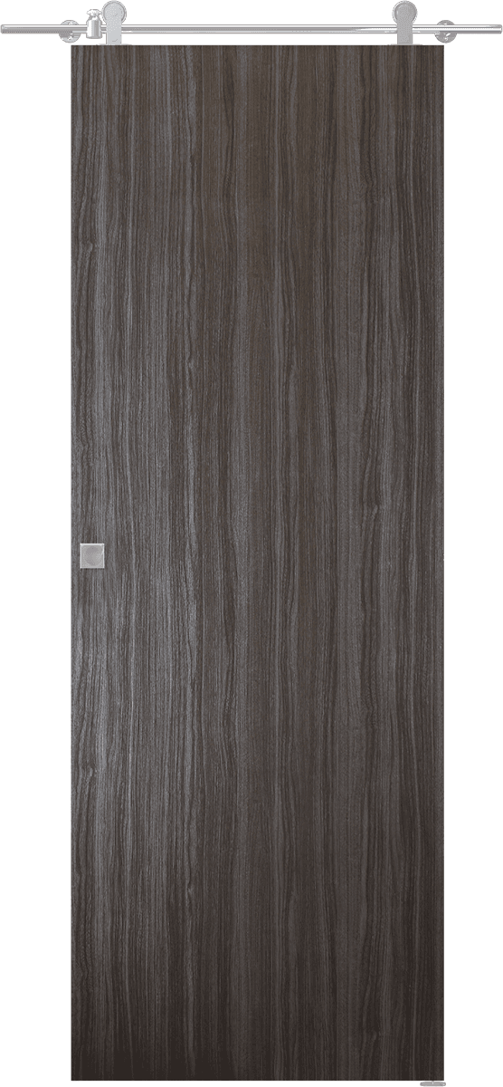PALLADIO GRAY OAK DOUBLE BARN DOORS BELLDINNI MODERN INTERIOR DOOR - 2