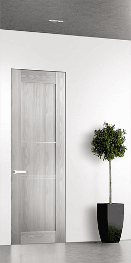 AVON 07 3H RIBEIRA ASH INVISIBLE METAL FRAME BELLDINNI MODERN INTERIOR DOOR - 1