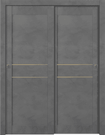 AVON 07 2HN GOLD DARK URBAN BYPASS BELLDINNI MODERN INTERIOR DOOR - 1