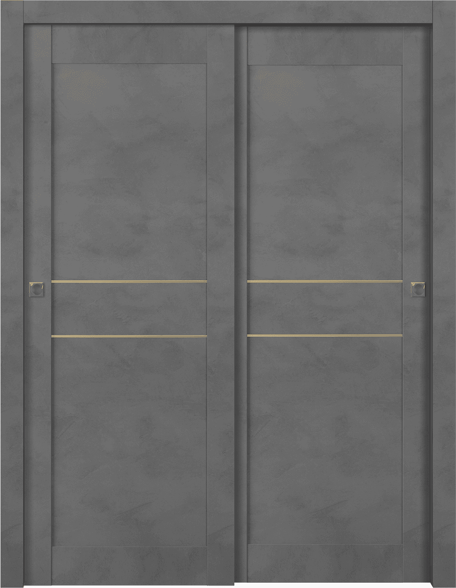 AVON 07 2HN GOLD DARK URBAN BYPASS BELLDINNI MODERN INTERIOR DOOR - 1