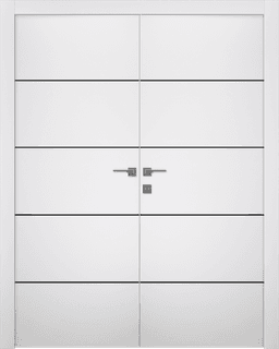 SMART PRO 4H BLACK POLAR WHITE CLOSET DOORS BELLDINNI MODERN INTERIOR DOOR - 1