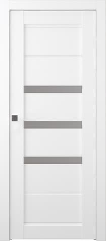 RITA VETRO BIANCO NOBLE POCKET BELLDINNI MODERN INTERIOR DOOR - 1