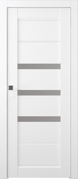 RITA VETRO BIANCO NOBLE POCKET BELLDINNI MODERN INTERIOR DOOR - 1