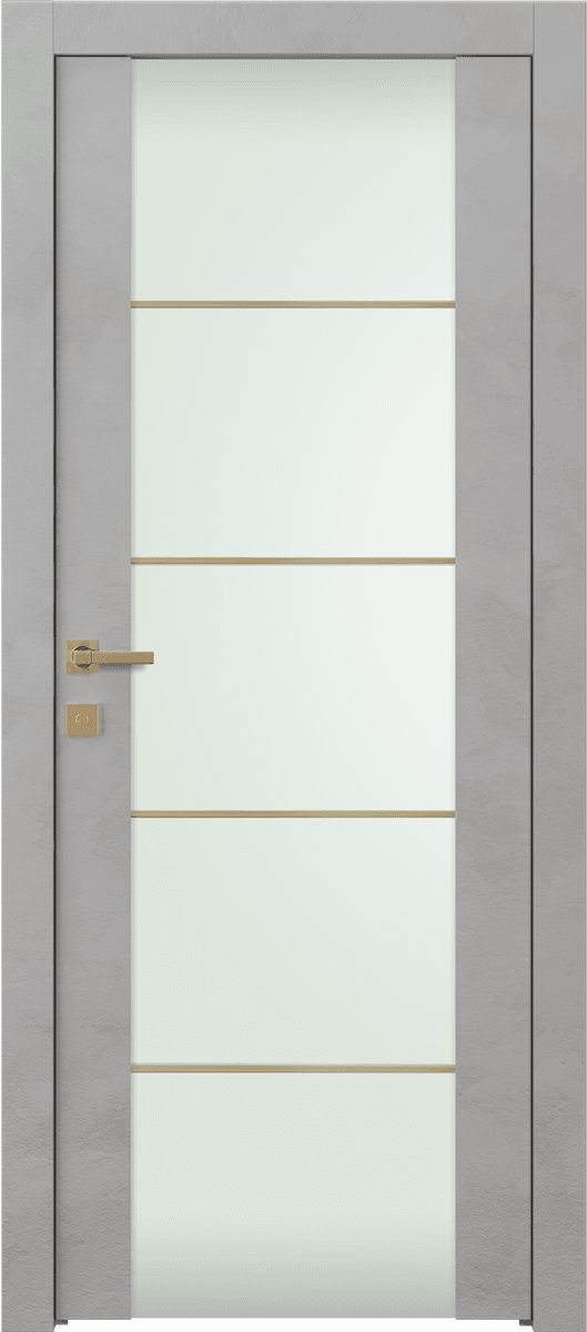 AVON 202 4H GOLD STRIPS VETRO LIGHT URBAN SWING DOORS BELLDINNI MODERN INTERIOR DOOR