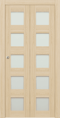 AVON 07-07 VETRO LOIRE ASH BI-FOLD DOORS BELLDINNI MODERN INTERIOR DOOR - 1