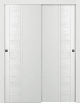 TWINWOOD 1 POLAR WHITE BYPASS BELLDINNI MODERN INTERIOR DOOR - 1