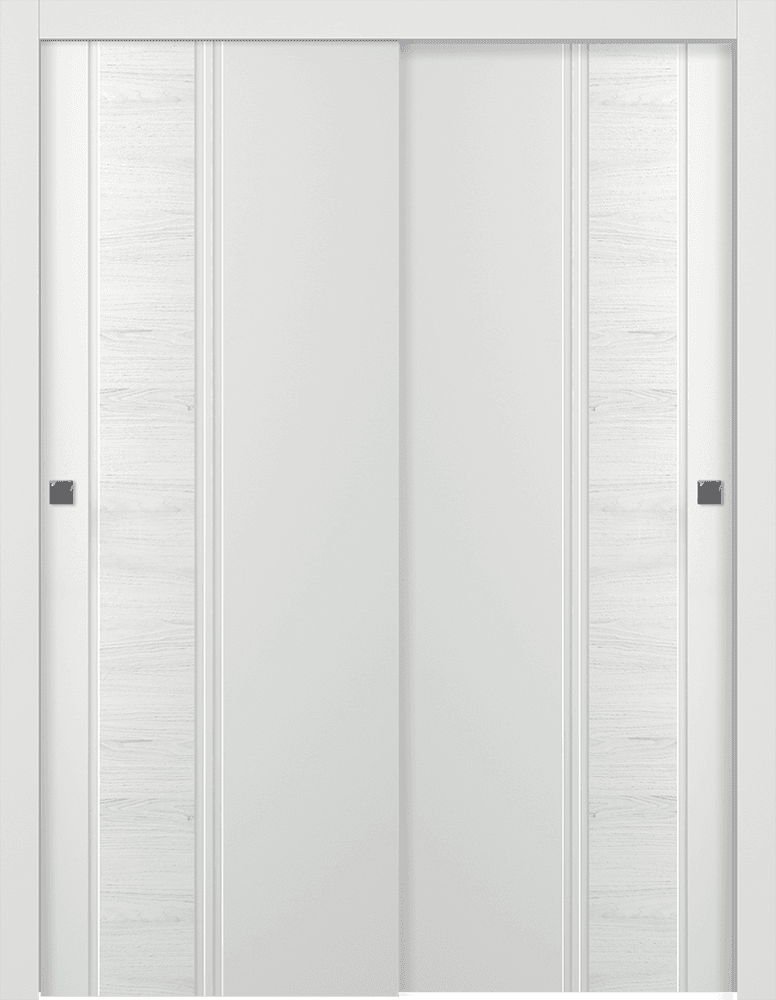 TWINWOOD 1 POLAR WHITE BYPASS BELLDINNI MODERN INTERIOR DOOR - 1