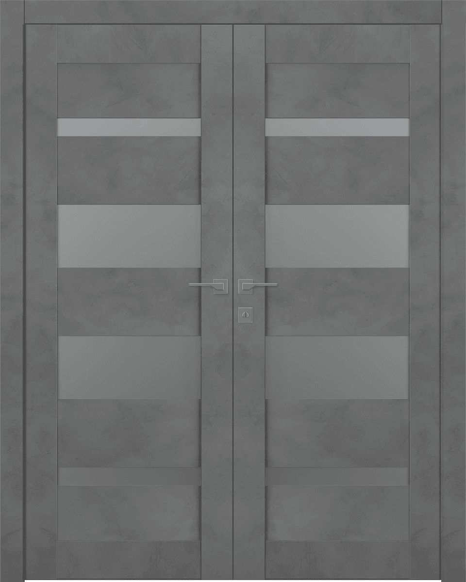 AVON 07-01 VETRO DARK URBAN DOUBLE BELLDINNI MODERN INTERIOR DOOR - 1