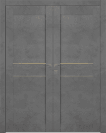 AVON 07 2HN GOLD DARK URBAN DOUBLE BELLDINNI MODERN INTERIOR DOOR - 1