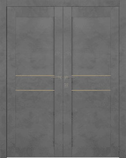 AVON 07 2HN GOLD DARK URBAN DOUBLE BELLDINNI MODERN INTERIOR DOOR - 1
