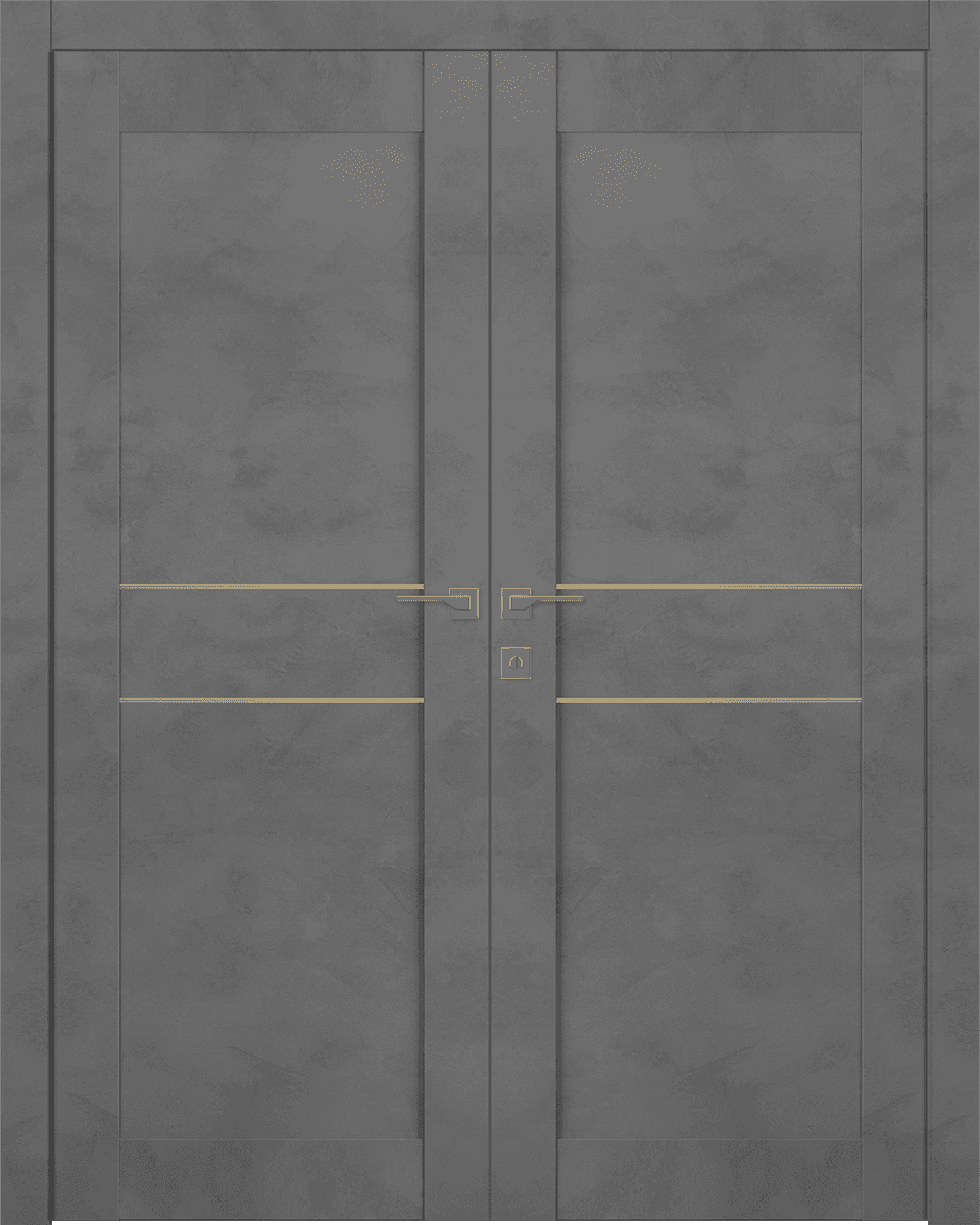 AVON 07 2HN GOLD DARK URBAN DOUBLE BELLDINNI MODERN INTERIOR DOOR - 1
