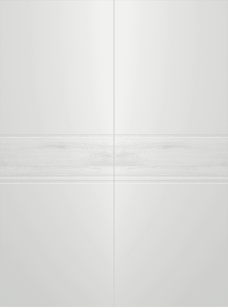 TWINWOOD 2 POLAR WHITE DOUBLE BARN BELLDINNI MODERN INTERIOR DOOR - 2