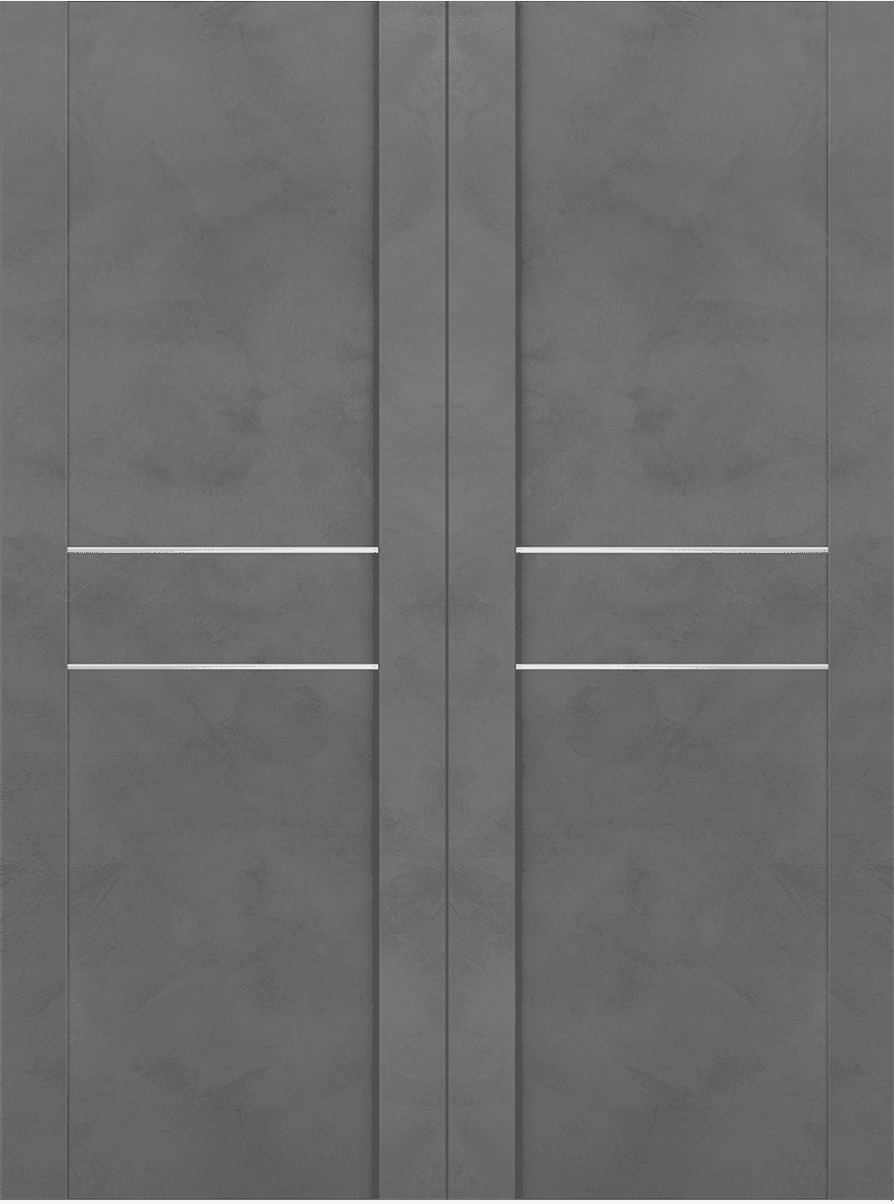 AVON 01 2HN DARK URBAN DOUBLE BARN BELLDINNI MODERN INTERIOR DOOR - 2