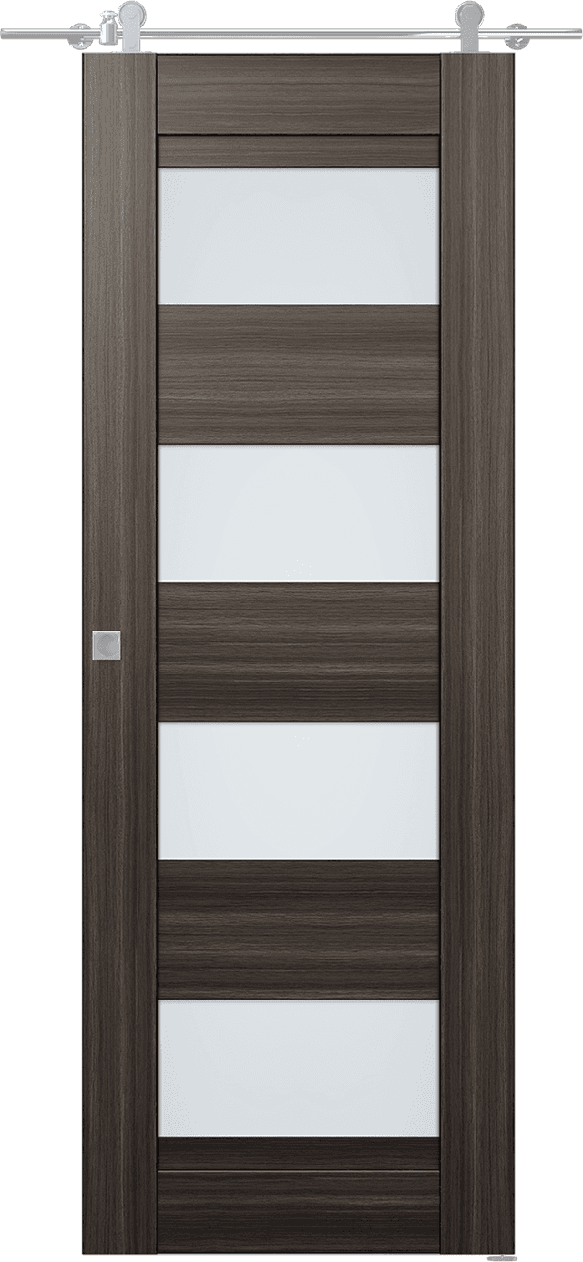 DELLA VETRO GRAY OAK BARN BELLDINNI MODERN INTERIOR DOOR